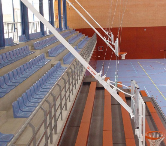 Single post ceiling hung Basketball goal - Basketball goals - Basket