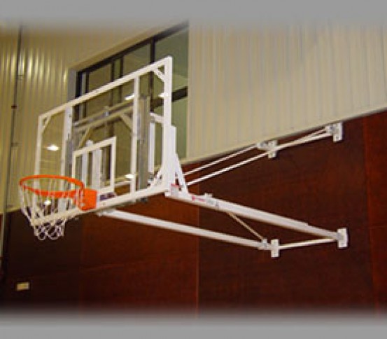 side-fold wall-mounted basketball goal  - Basketball goals - Basket