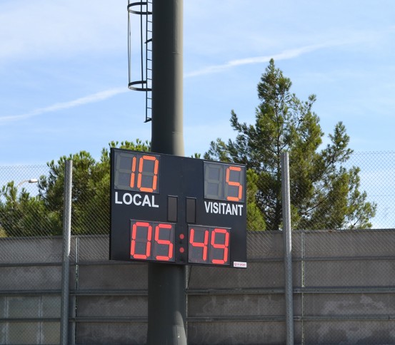 Electronic football scoreboard 