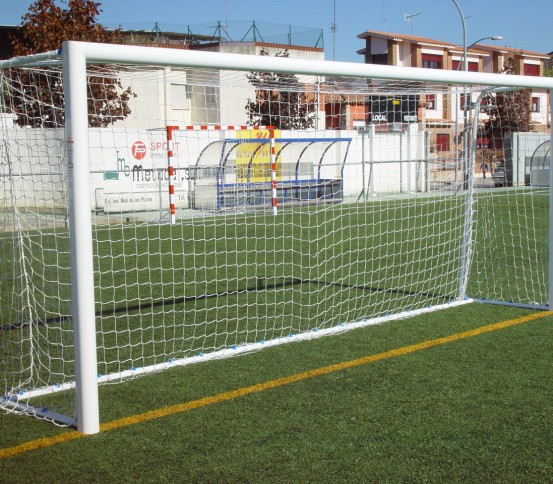 JUEGO PORTERÍAS ALUMINIO FÚTBOL 7 120X100 MM FIJAS