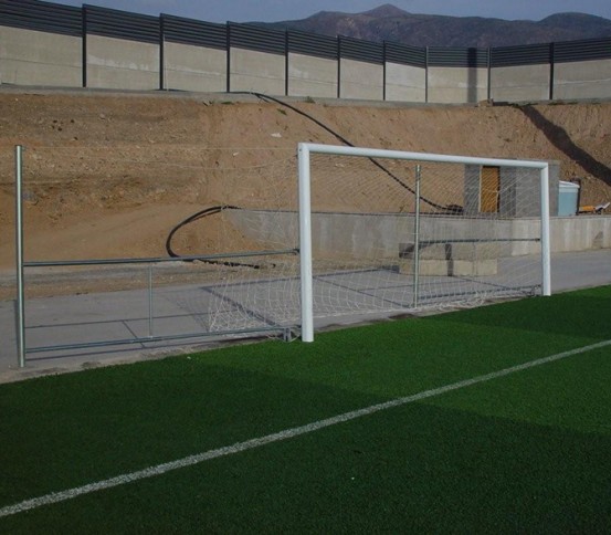 Portería de fútbol-7 trasladable en tubo de aluminio diam. 90x2mm - Fútbol 7 - Fútbol